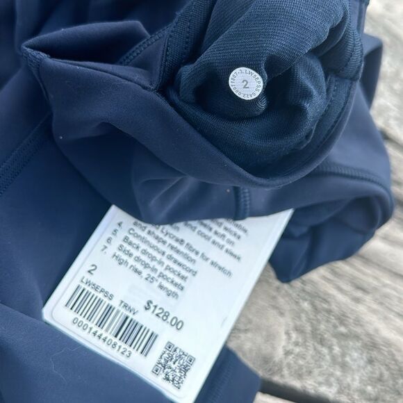 Lululemon Wunder Train High-Rise Tight with Pockets 25" True Navy size 2 NWT 💙 - Picture 5 of 5